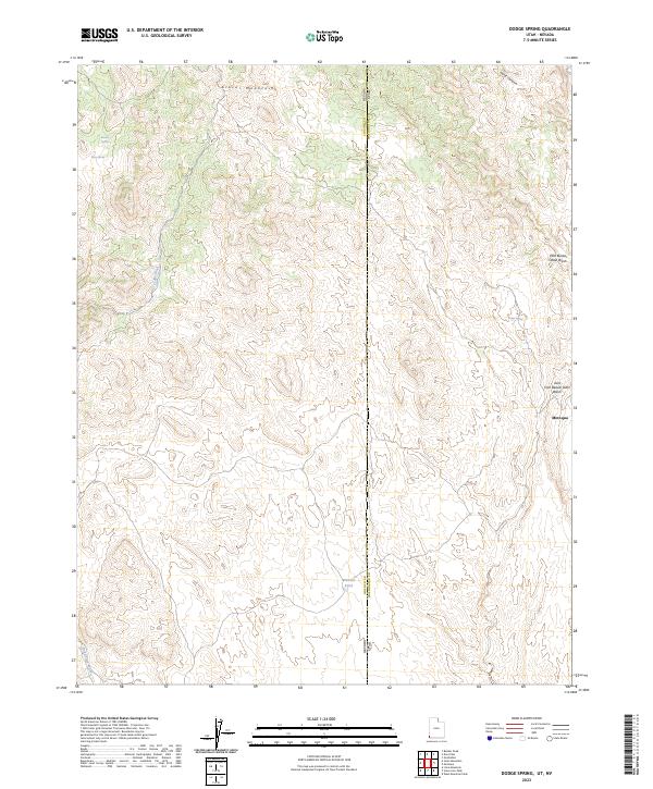 US Topo 7.5-minute map for Dodge Spring UTNV