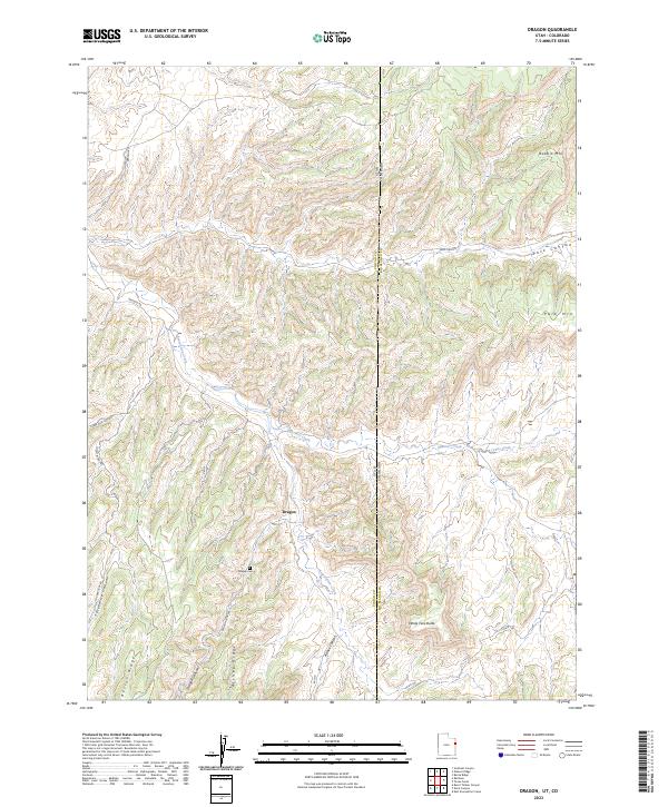 US Topo 7.5-minute map for Dragon UTCO