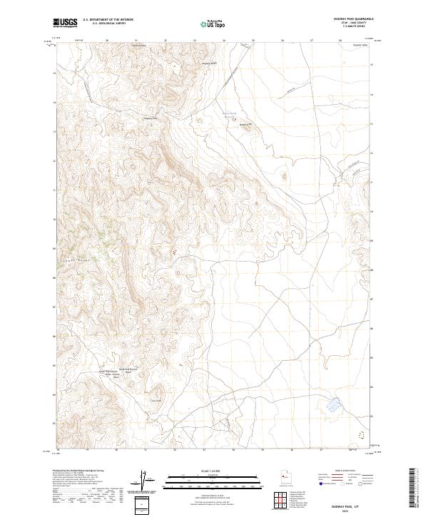 US Topo 7.5-minute map for Dugway Pass UT