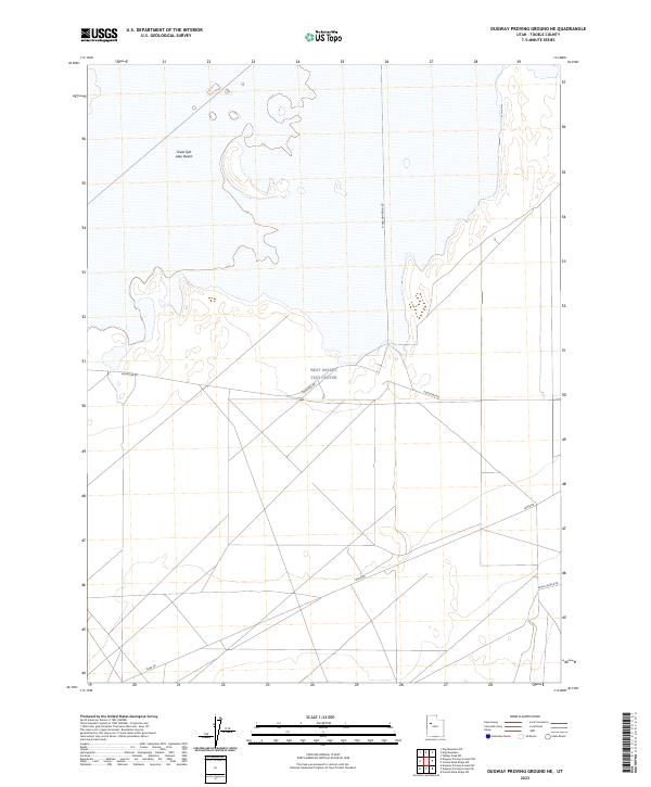 US Topo 7.5-minute map for Dugway Proving Ground NE UT