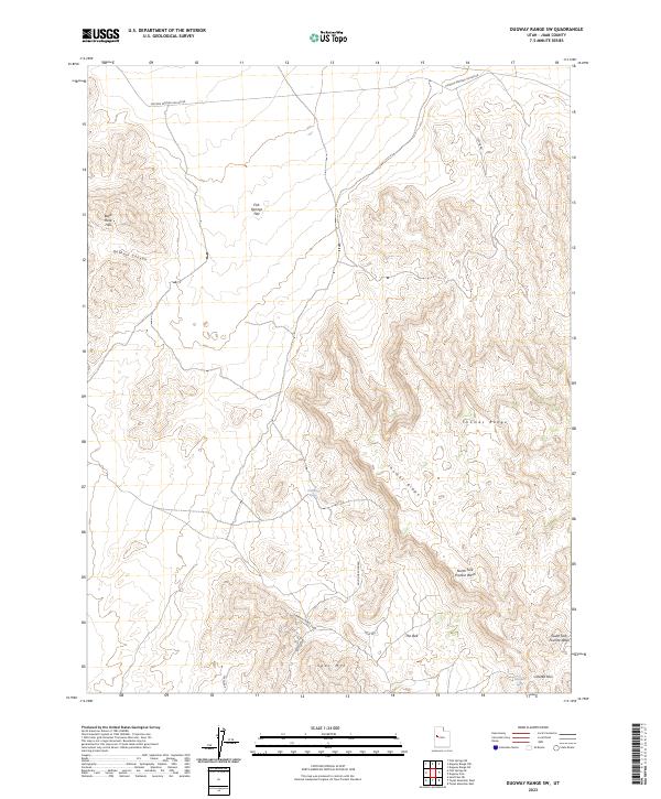 US Topo 7.5-minute map for Dugway Range SW UT