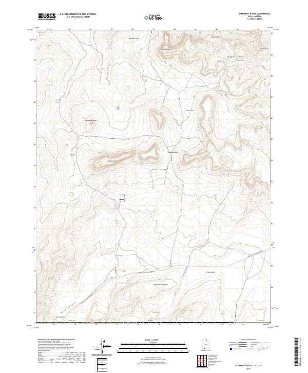 US Topo 7.5-minute map for Elephant Butte UTAZ