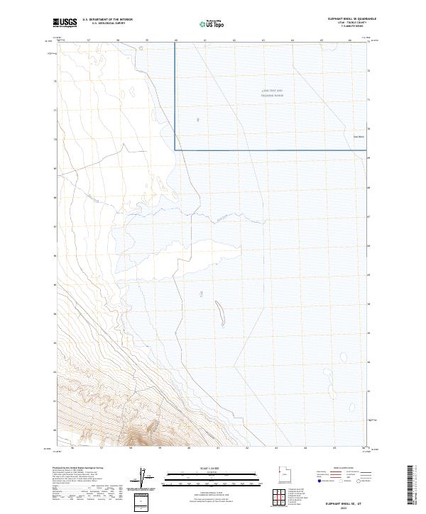 US Topo 7.5-minute map for Elephant Knoll SE UT