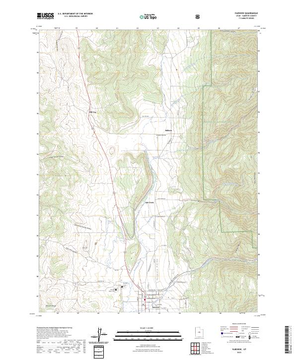 US Topo 7.5-minute map for Fairview UT