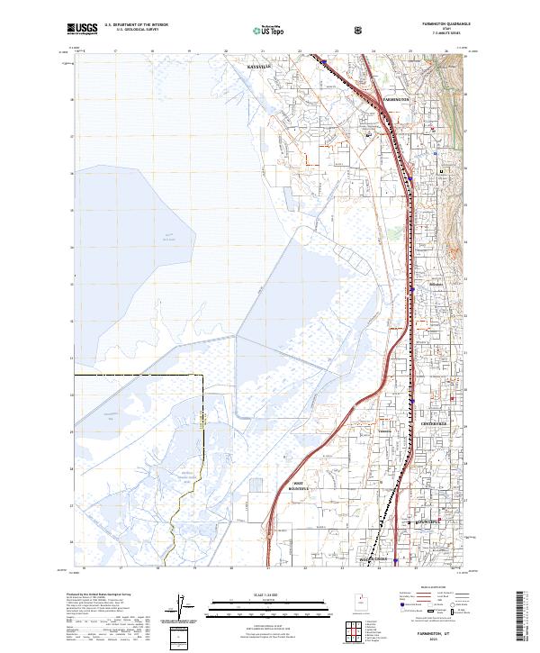 US Topo 7.5-minute map for Farmington UT