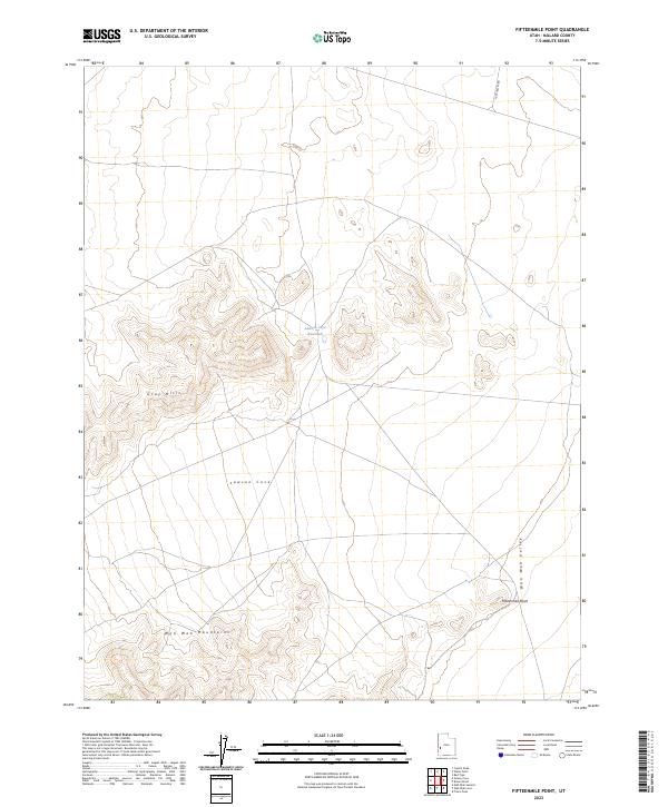 US Topo 7.5-minute map for Fifteenmile Point UT