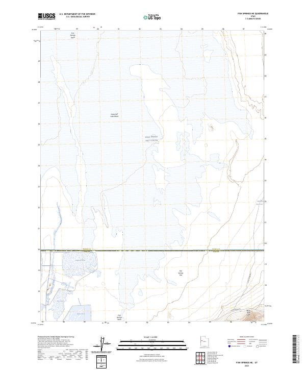 US Topo 7.5-minute map for Fish Springs NE UT