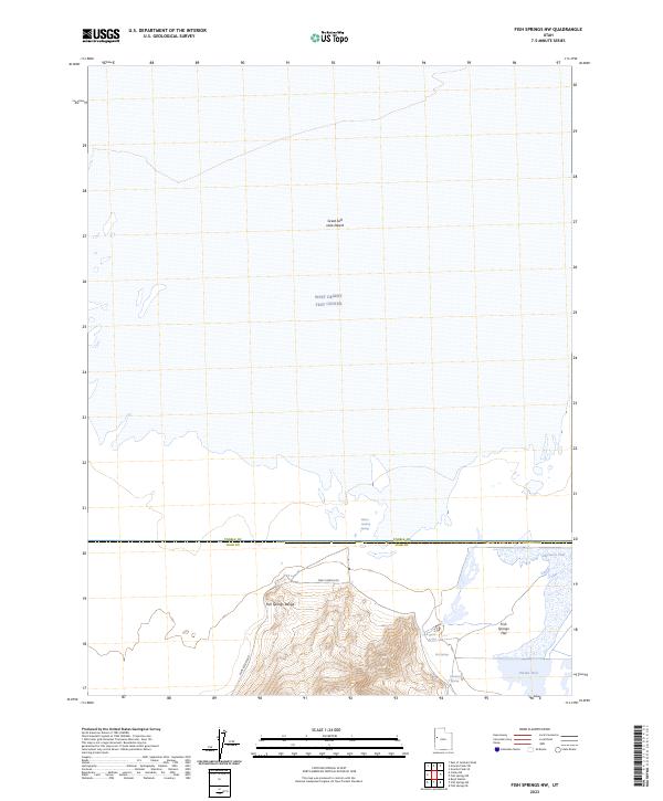 US Topo 7.5-minute map for Fish Springs NW UT