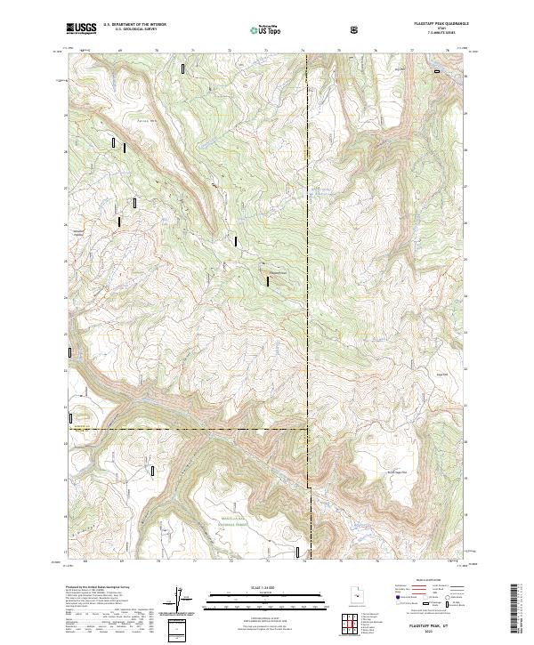 US Topo 7.5-minute map for Flagstaff Peak UT