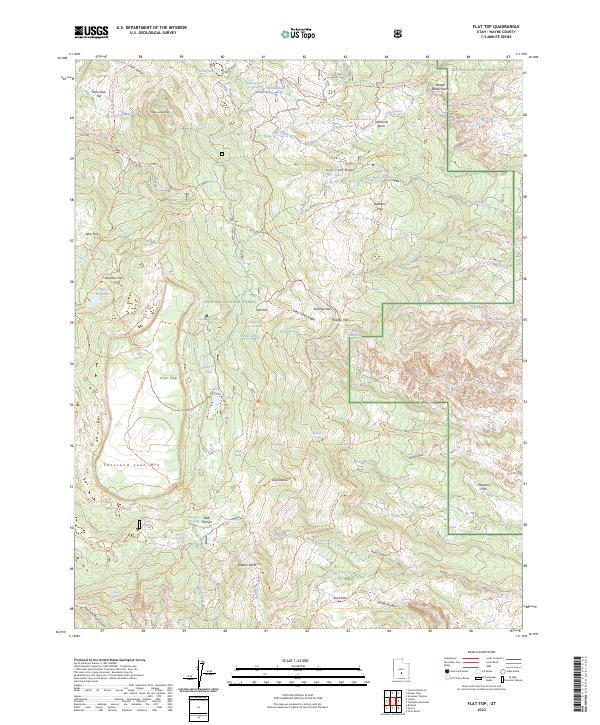 US Topo 7.5-minute map for Flat Top UT