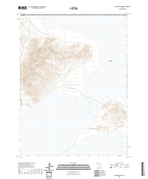 US Topo 7.5-minute map for Floating Island UT