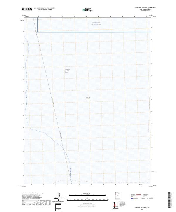 US Topo 7.5-minute map for Floating Island SE UT