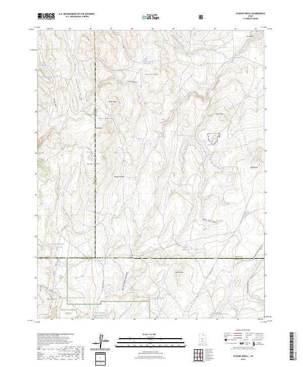 US Topo 7.5-minute map for Flossie Knoll UT