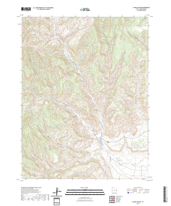 US Topo 7.5-minute map for Flume Canyon UT