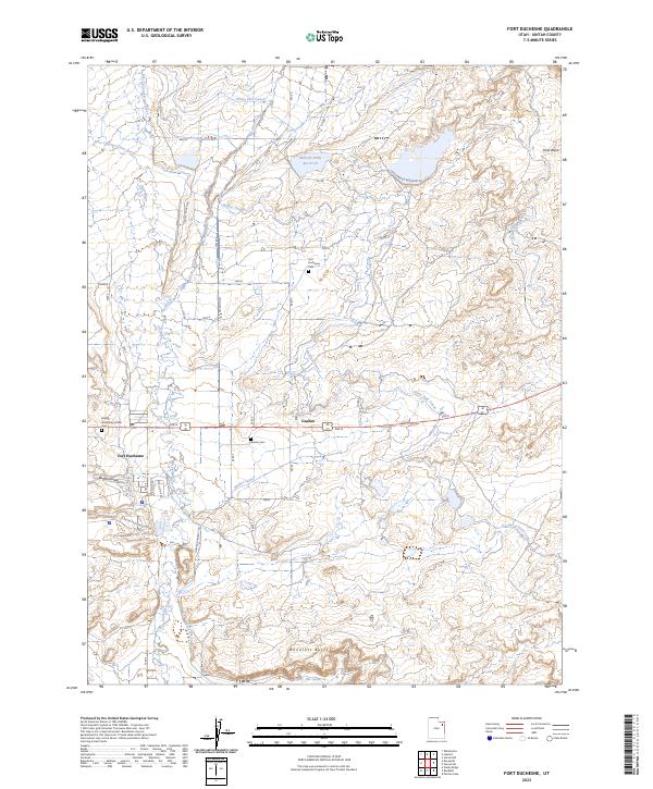 US Topo 7.5-minute map for Fort Duchesne UT