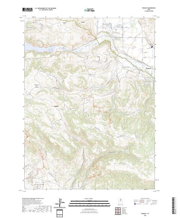 US Topo 7.5-minute map for Francis UT