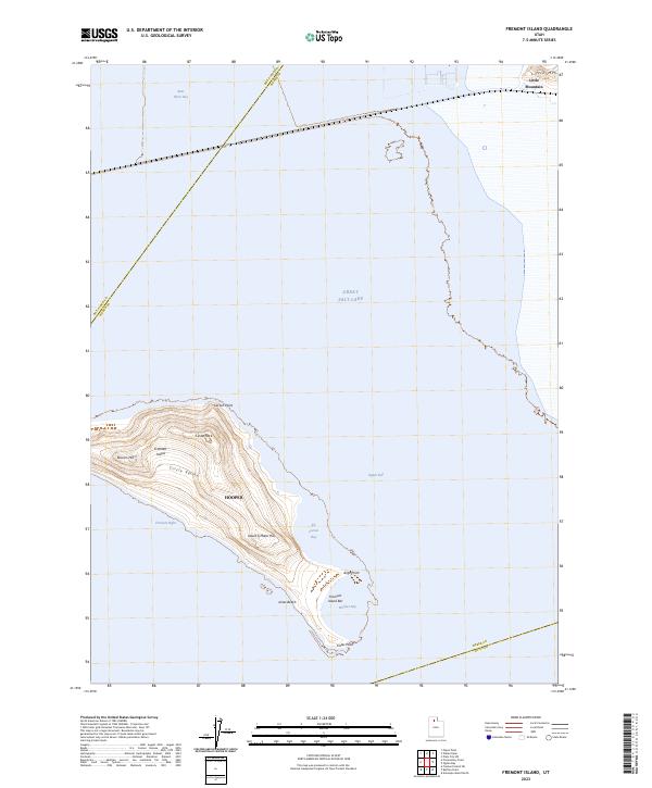 US Topo 7.5-minute map for Fremont Island UT