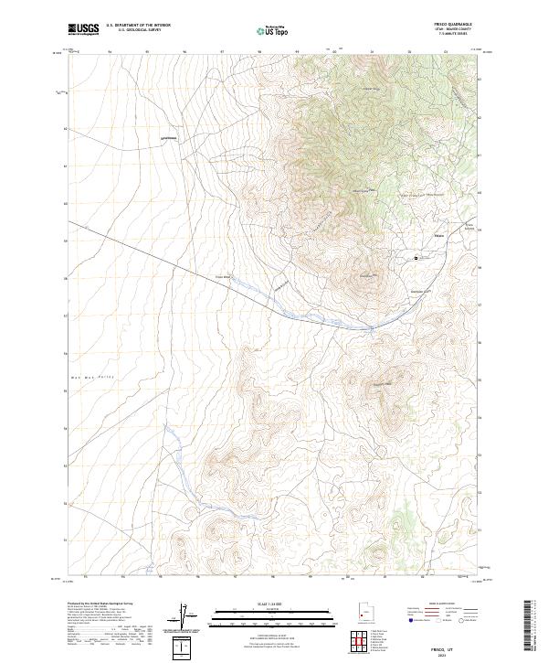 US Topo 7.5-minute map for Frisco UT