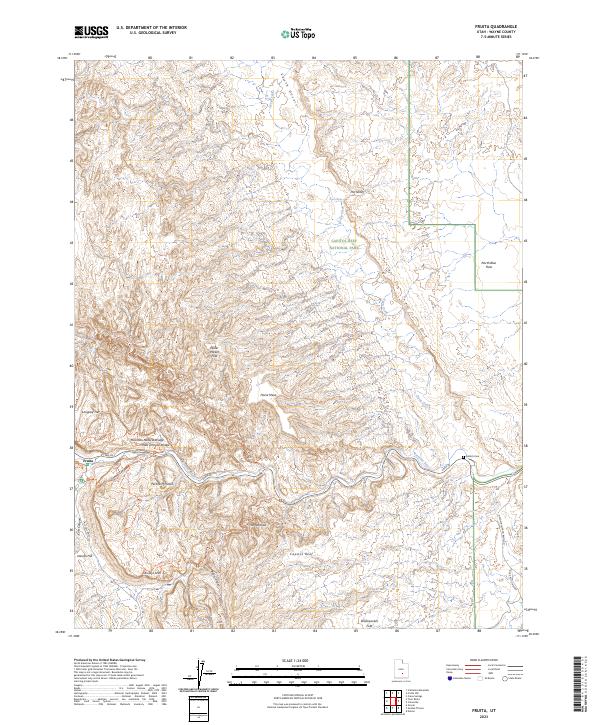 US Topo 7.5-minute map for Fruita UT