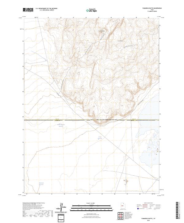 US Topo 7.5-minute map for Fumarole Butte UT