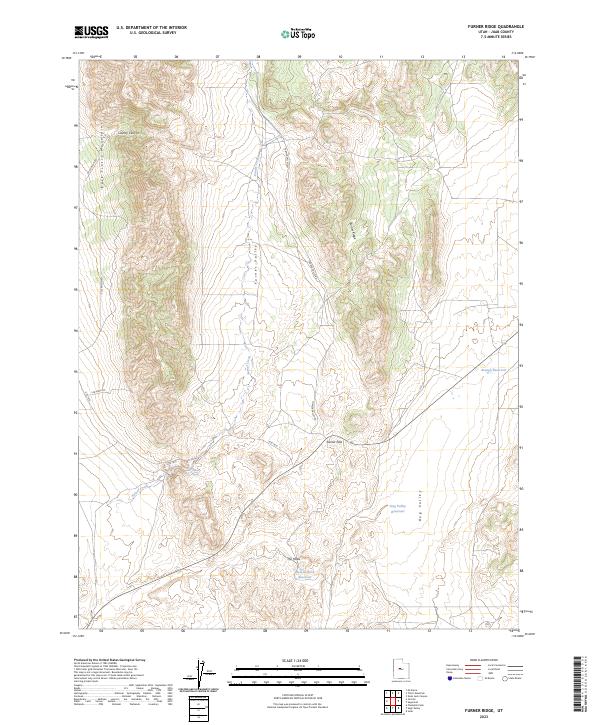 US Topo 7.5-minute map for Furner Ridge UT