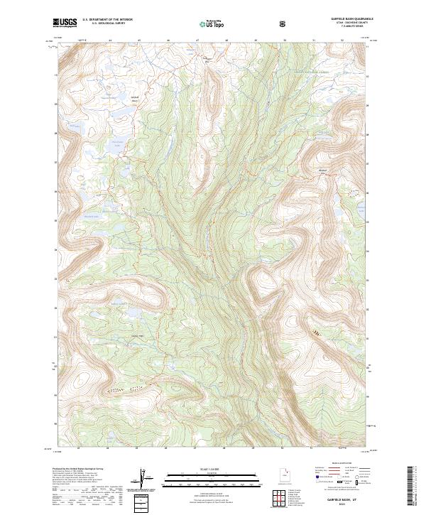 US Topo 7.5-minute map for Garfield Basin UT