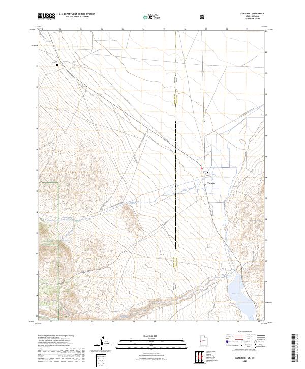 US Topo 7.5-minute map for Garrison UTNV