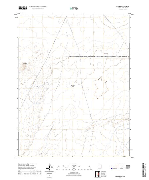 US Topo 7.5-minute map for Gilson Butte UT