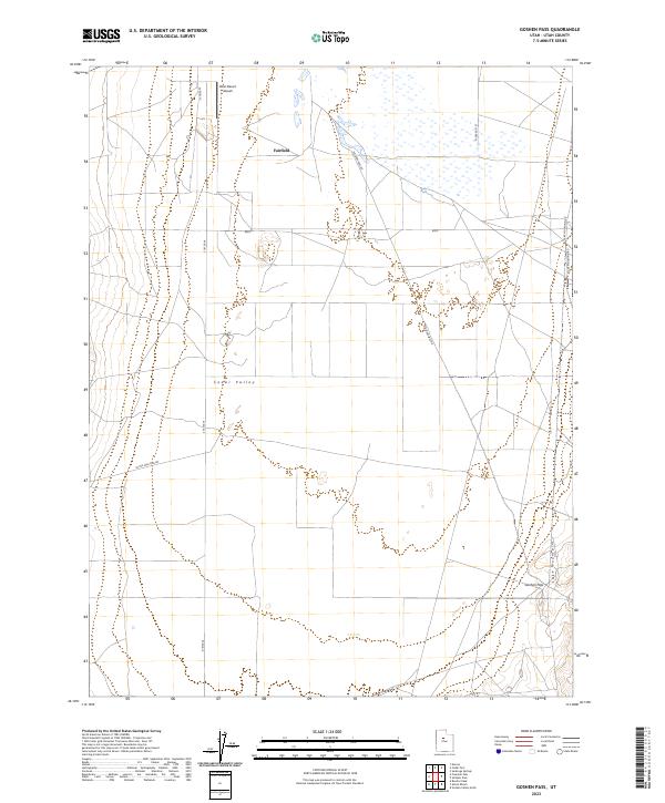 US Topo 7.5-minute map for Goshen Pass UT