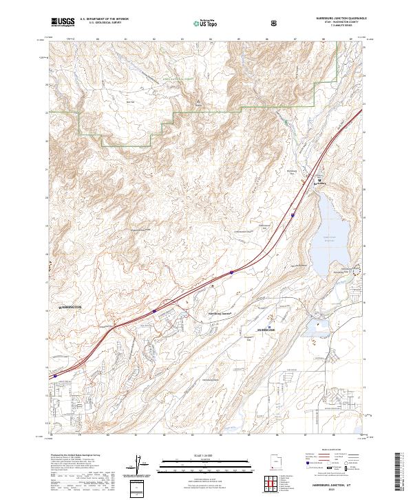 US Topo 7.5-minute map for Harrisburg Junction UT