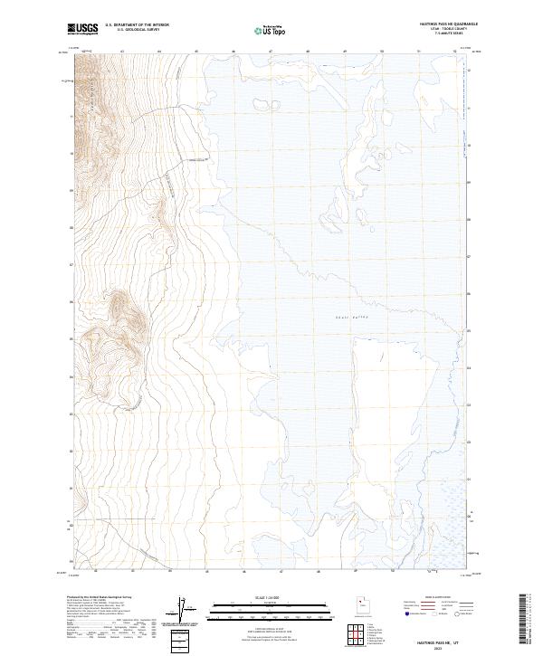 US Topo 7.5-minute map for Hastings Pass NE UT