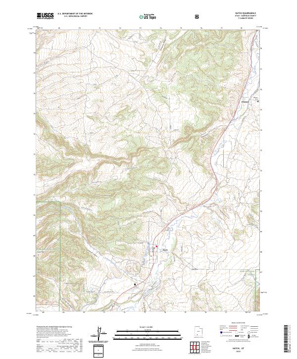 US Topo 7.5-minute map for Hatch UT