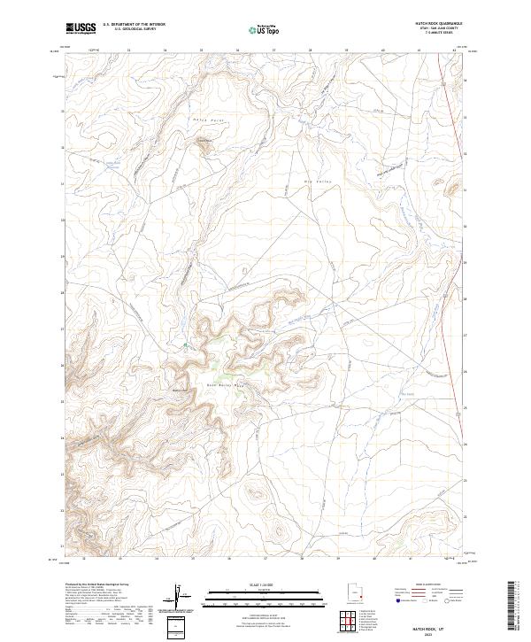 US Topo 7.5-minute map for Hatch Rock UT