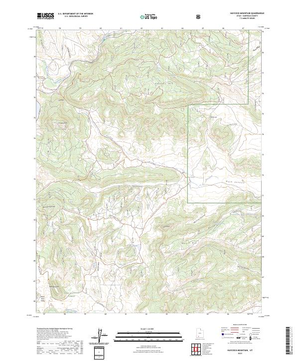 US Topo 7.5-minute map for Haycock Mountain UT