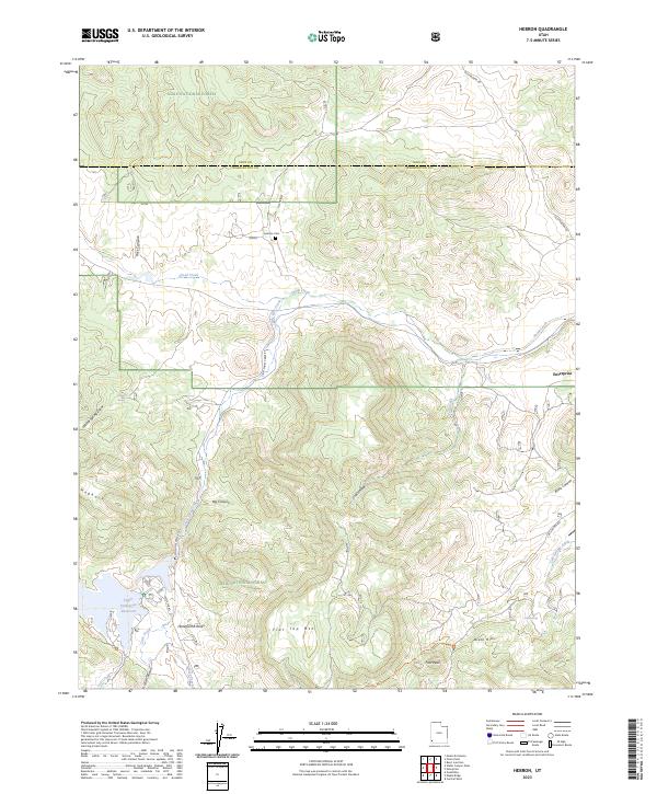 US Topo 7.5-minute map for Hebron UT