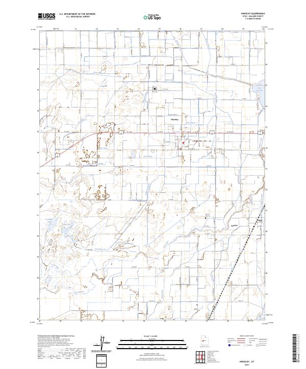 US Topo 7.5-minute map for Hinckley UT – American Map Store