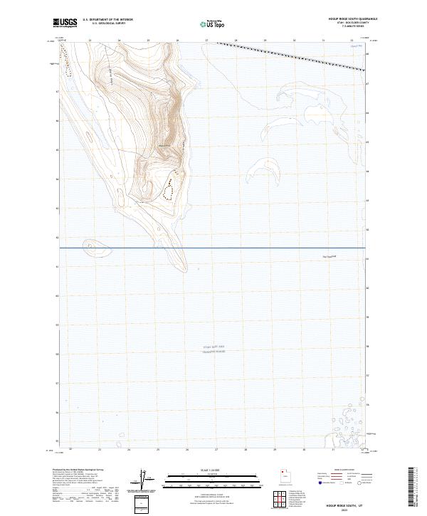 US Topo 7.5-minute map for Hogup Ridge South UT