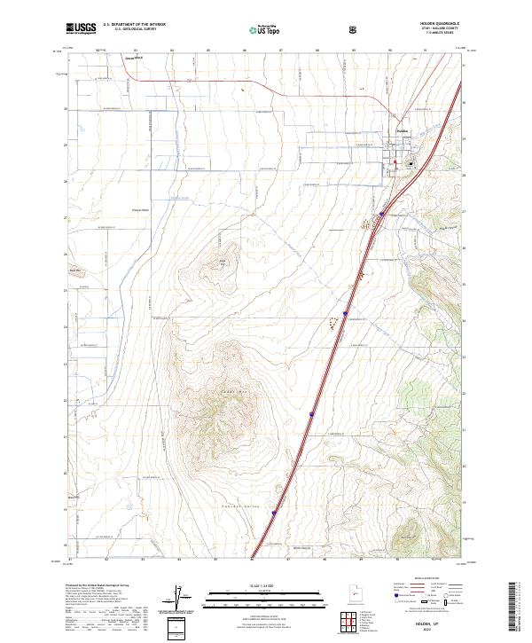 US Topo 7.5-minute map for Holden UT