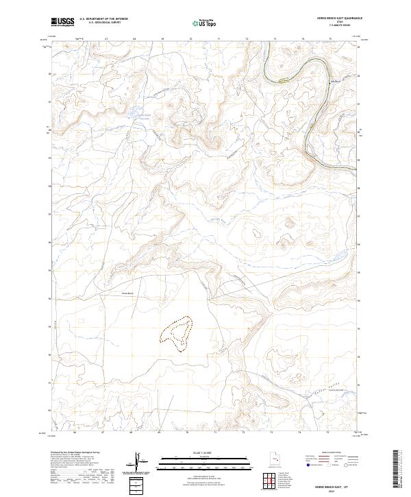 US Topo 7.5-minute map for Horse Bench East UT