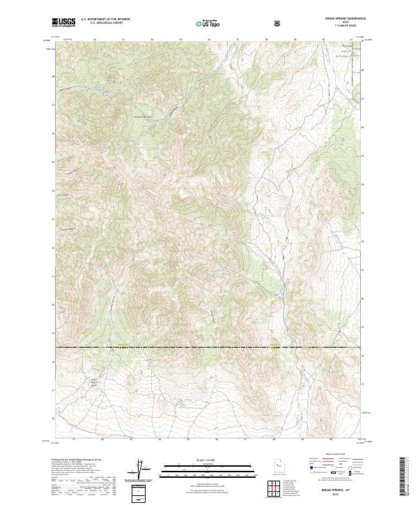 US Topo 7.5-minute map for Indian Springs UT