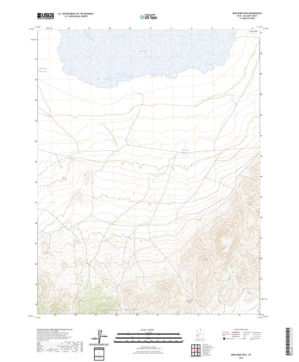 US Topo 7.5-minute map for Iron Mine Pass UT