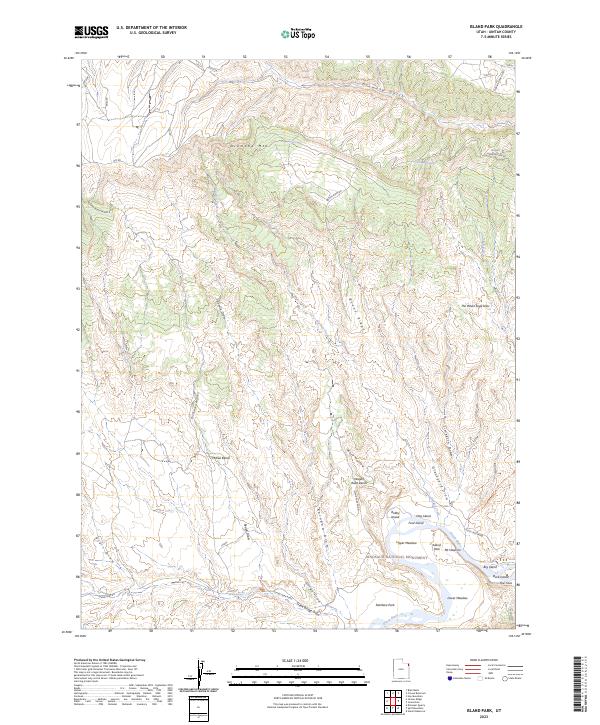 US Topo 7.5-minute map for Island Park UT