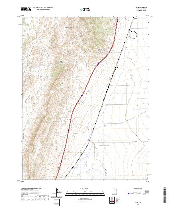 US Topo 7.5-minute map for Juab UT