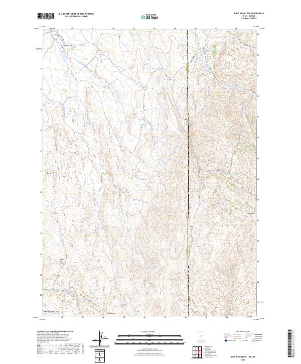 US Topo 7.5-minute map for Judd Mountain UTNV