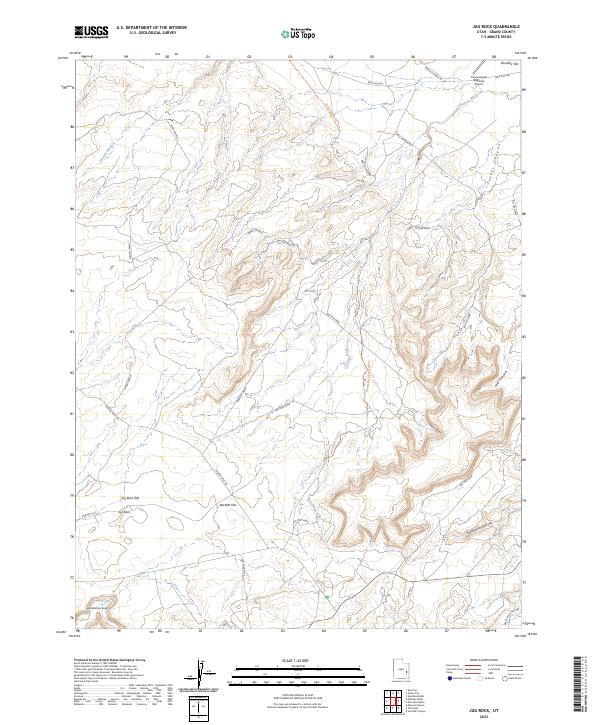 US Topo 7.5-minute map for Jug Rock UT