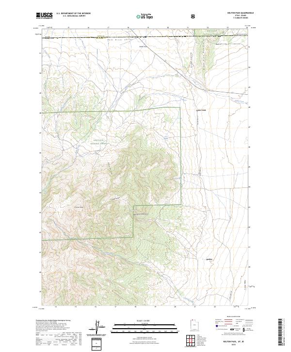 US Topo 7.5-minute map for Kelton Pass UTID