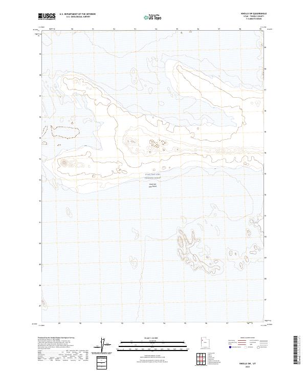 US Topo 7.5-minute map for Knolls SW UT