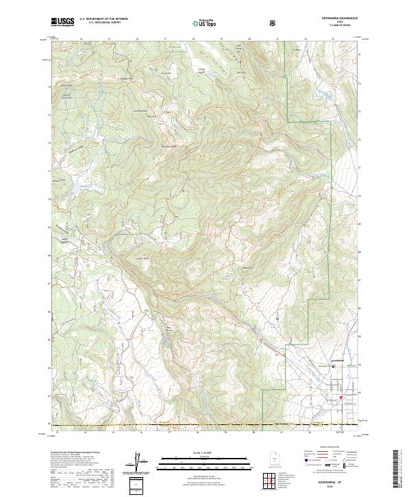 US Topo 7.5-minute map for Koosharem UT