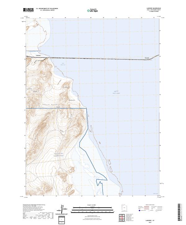 US Topo 7.5-minute map for Lakeside UT