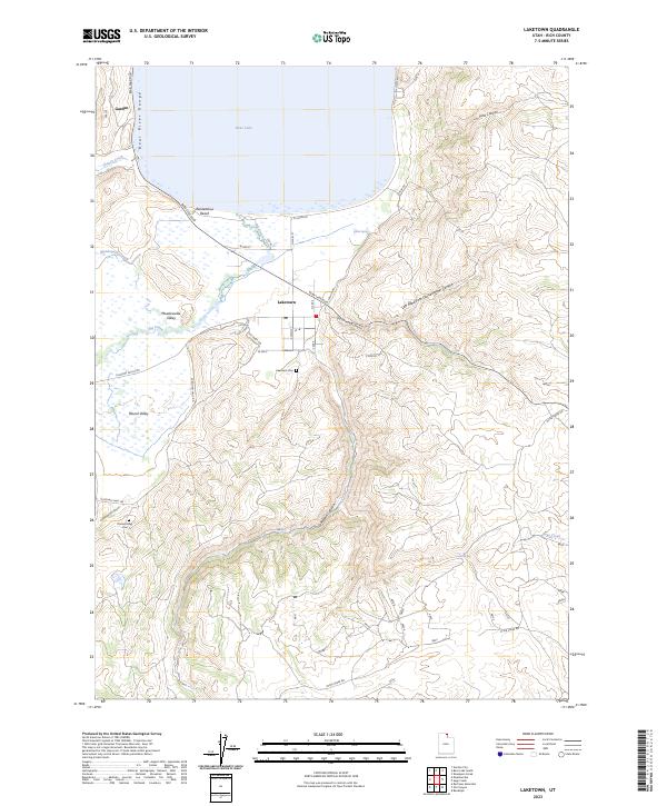 US Topo 7.5-minute map for Laketown UT